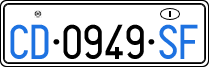License plate of Italy, Diplomatic