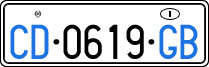License plate of Italy, Diplomatic
