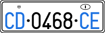 License plate of Italy, Diplomatic