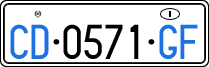 License plate of Italy, Diplomatic