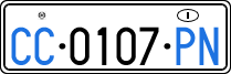 License plate of Italy, Diplomatic