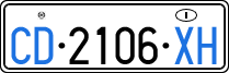 License plate of Italy, Diplomatic