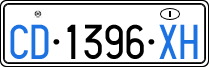 License plate of Italy, Diplomatic
