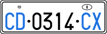 License plate of Italy, Diplomatic