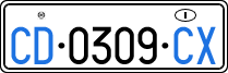 License plate of Italy, Diplomatic