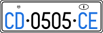 License plate of Italy, Diplomatic