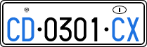 License plate of Italy, Diplomatic