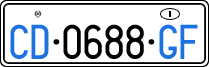 License plate of Italy, Diplomatic