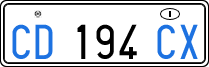 License plate of Italy, Diplomatic