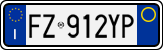 License plate of Italy, Cars (1994 year series)