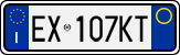 License plate of Italy, Cars (1994 year series)