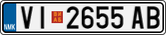 License plate of North Macedonia, Regular plates (2012)