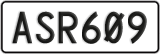 License plate of New Zealand, ABC1(23)