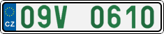 License plate of the Czech Republic, Oldtimers (2001)