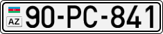 License plate of Azerbaijan, Cars