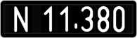 License plate of Austria, 1947 year system