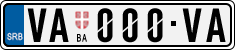 License plate of Serbia, Cars