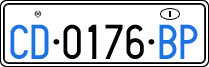 License plate of Italy, Diplomatic