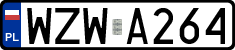 License plates of Poland, Regular car plates