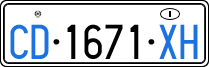 License plate of Italy, Diplomatic