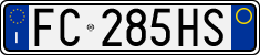 License plate of Italy, Cars (1994 year series)