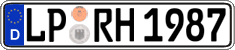German license plate, Regular plates