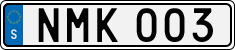 License plate of Sweden, Regular plates