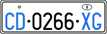 License plate of Italy, Diplomatic