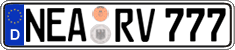 German license plate, Regular plates