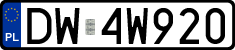 License plates of Poland, Regular car plates