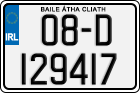 License plate of Ireland, Regular plates