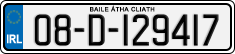 License plate of Ireland, Regular plates