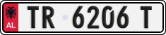 License plate of Albania, Cars (1993)