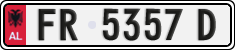 License plate of Albania, Cars (1993)