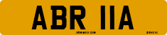 License plate of the United Kingdom, 1963 year system
