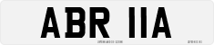 License plate of the United Kingdom, 1963 year system