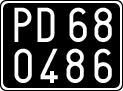 License plate of Italy, Cars (1927 year series)