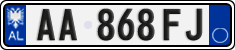 License plate of Albania, Cars (2011)