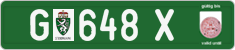 License plate of Austria, Export transit plates