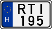 license plates of Hungary, Cars (1990)