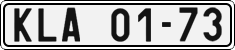 License plate of the Czech Republic, Cars (1960)