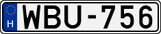 license plates of Hungary, Cars (1990)