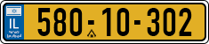 License plate of Israel, Regular plates