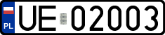 License plates of Poland, Military