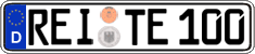 German license plate, Regular plates