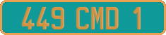 French license plate, Diplomatic