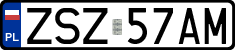 License plates of Poland, Regular car plates