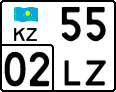 License plate Kazakhstan, Motorcycles (2012)