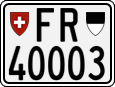 License plate of Switzerland, Motorcycles
