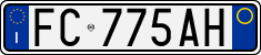License plate of Italy, Cars (1994 year series)